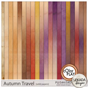 Autumn Travel Solid Papers by Sekada Designs 