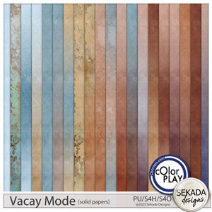 Vacay Mode Solid Papers by Sekada Designs