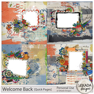 Welcome Back Quick Pages by Sekada Designs