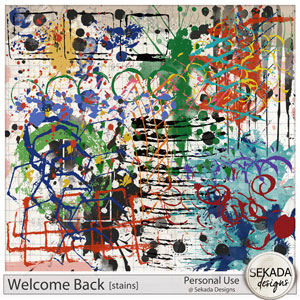 Welcome Back Stains by Sekada Designs 
