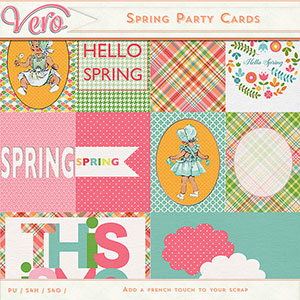 Spring Party Journal Cards by Vero