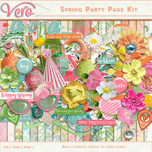Spring Party Page Kit by Vero