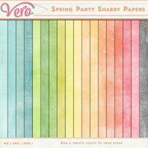 Spring Party Shabby Papers by Vero