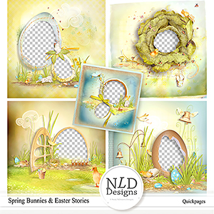 Spring Bunnies and Easter Stories Quickpages