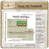 From My Notebook + Simply Quick No. 13