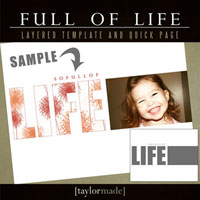 Full of Life - Layered Template & Quick Page