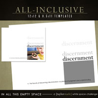 All-Inclusive Template - In all this Empty Space (BOTH SIZES!)