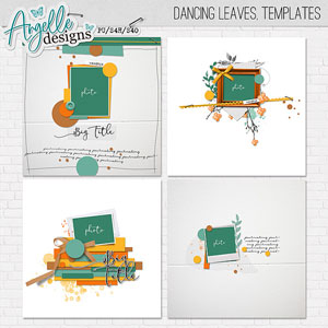 Dancing Leaves Templates by Angelle Designs  