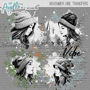 November Vibe Transfers by Angelle Designs