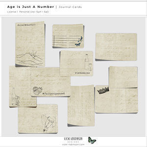 Age is Just A Number Journal Cards Addon
