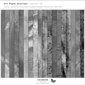 Art Paper Overlays Sets 04 and 05