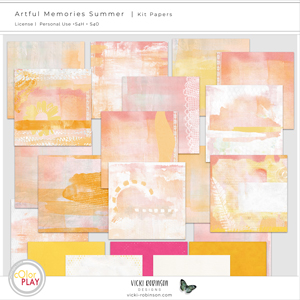 Artful Memories Summer Kit Papers