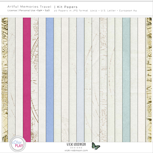 Artful Memories Travel Kit Papers