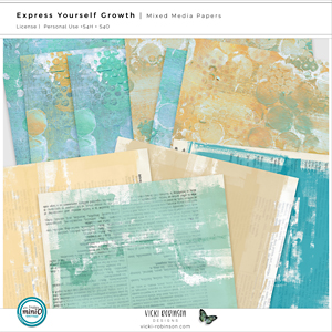 Express Yourself Growth Mixed Media Papers