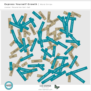 Express Yourself Growth Word Strips