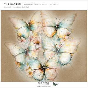 The Garden Butterfly Transfers