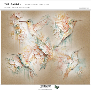 The Garden Hummingbird Transfers 01