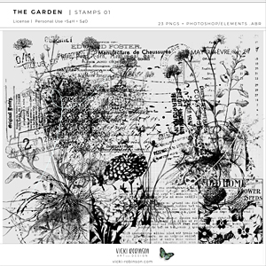 The Garden Stamps and Brushes 01