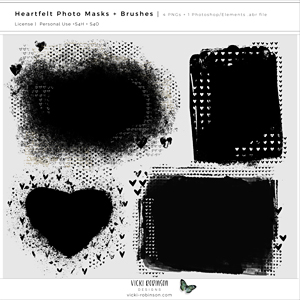 Heartfelt Photo Masks + Brushes