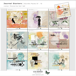 Journal Starters Bundle Grab Bag Packs 01-10