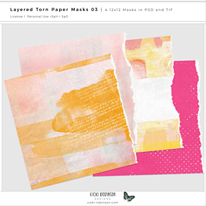 Layered Torn Paper Masks 03