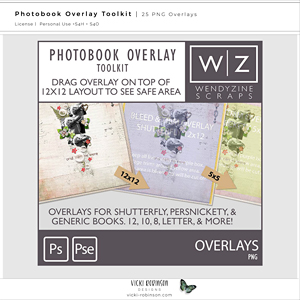 Wendyzine Photo Book Overlays