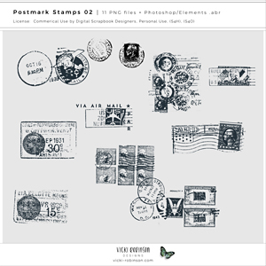 Postmark Brushes and Stamps 02