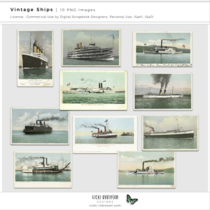 Vintage Ship Postcards