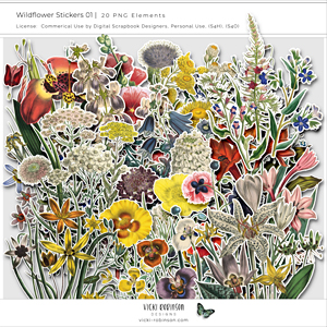 Wildflower Stickers 01