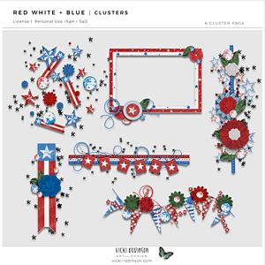 Red White and Blue Clusters