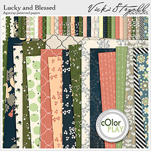 Lucky and Blessed Pattern Papers