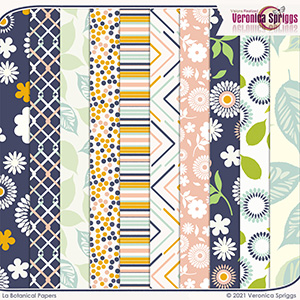 La Botanical Patterned Papers Pack