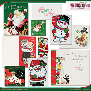 Vintage Holiday Greetings Vol 01