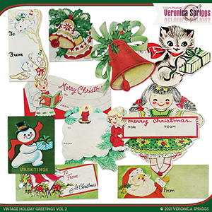 Vintage Holiday Greetings Vol 02