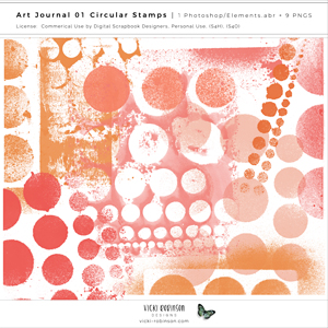 Art Journal Marks 01 Circular