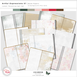 Artful Expressions 01 Book Background Papers