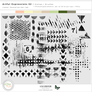 Artful Expressions 02 Stamps and Brushes