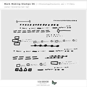 Mark Making Stamps and Brushes 06
