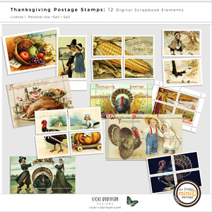 Thanksgiving Postage Stamps