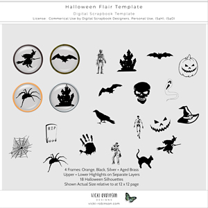 Halloween Flair Template CU