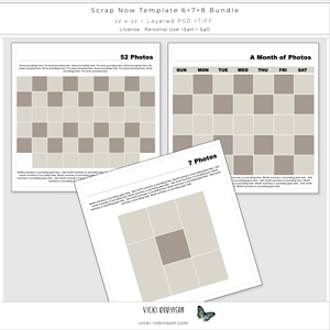 Scrap Now Page Template Bundle 06-07-08
