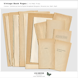 Vintage Book Pages
