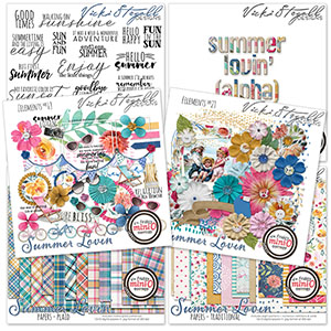 Summer Lovin Digital Scrapbooking Collection by Vicki Stegall