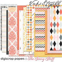 The Scary Stuff Traditional Scrapbook Papers