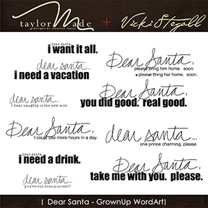 Dear Santa WordArt {Grown Up}