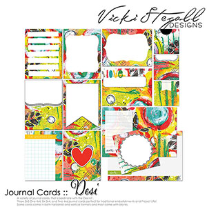 Desi Pocket Journal Cards by Vicki Stegall