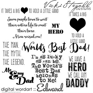 Edward - Dad Wordart Add On