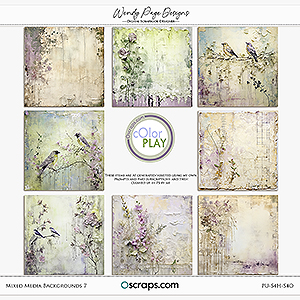 Mixed Media Backgrounds 7 by Wendy Page Designs 