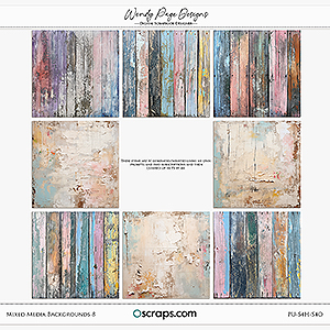Mixed Media Backgrounds 8 by Wendy Page Designs 