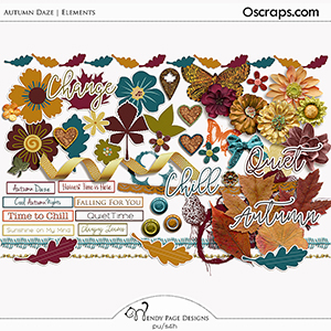 Autumn Daze Elements by Wendy Page Designs